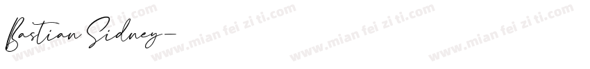 Bastian Sidney字体转换